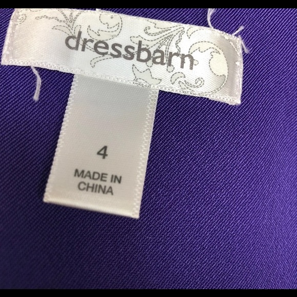 Dress barn, Size 4, Solid Purple Dress! - Picture 4 of 4
